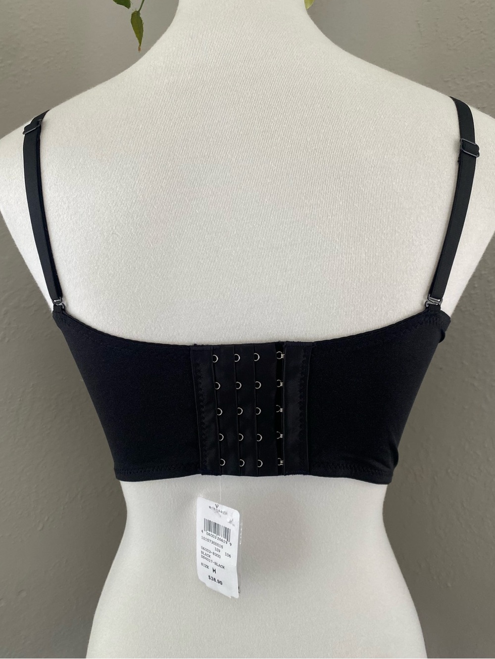 NWT Black Beaded Rhinestone Bustier Corset Top Whimsigoth Glam Festival Romantic - Picture 3 of 7